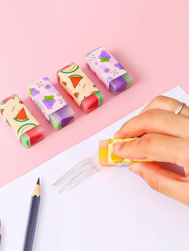 Fruit Erasers 3 PCS