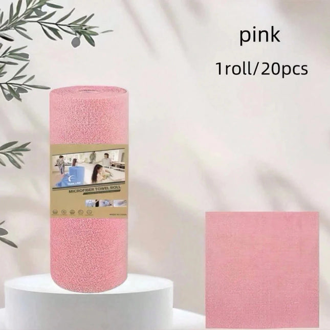 20pcs/Roll Microfiber Dish Cloths