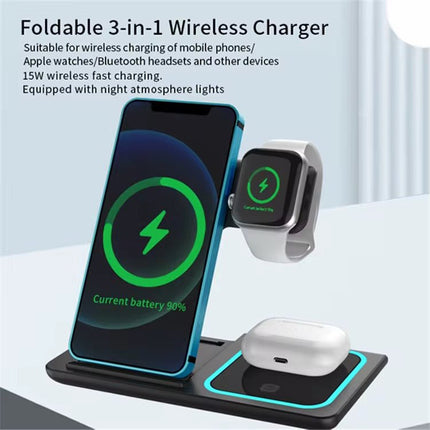 3 In 1 Wireless Charging Station 15W - SmartSouks