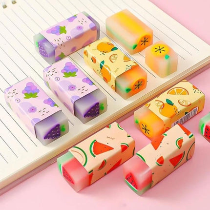 Fruit Erasers 3 PCS