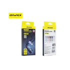 Two Awei charging cable packages on a white background