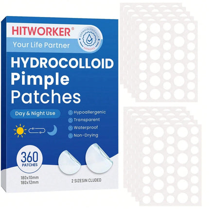 360pcs Hydrocolloid Round Acne Patches - SmartSouks