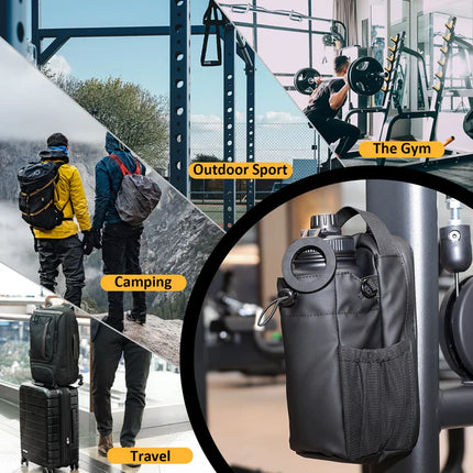 Magnetic Gym Bag With Water Bottle Holder