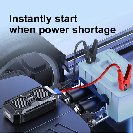 8000mAh 12V Portable Car Jump Starter Battery Booster with Smart Safety Protection & 3 Modes LED Flashlight SV10200