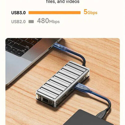 4 in 1 Docking Station, 5Gbps High Speed Transmission/ AWEI HUB-1 - SmartSouks