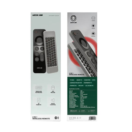 4 in 1 Wireless Remote- Air Mouse Wireless Keyboard IR Remote and Voice Control - SmartSouks