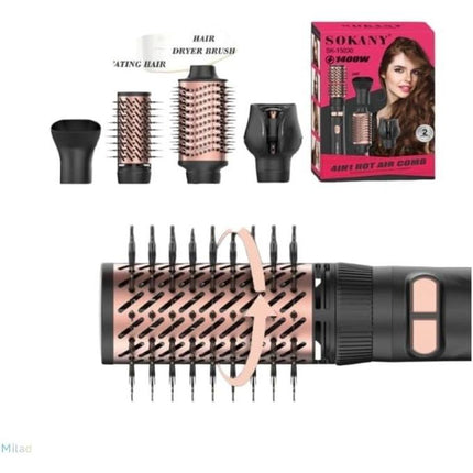 Sokany Professional Hair Straightener 4 in 1 Hot Air Comb