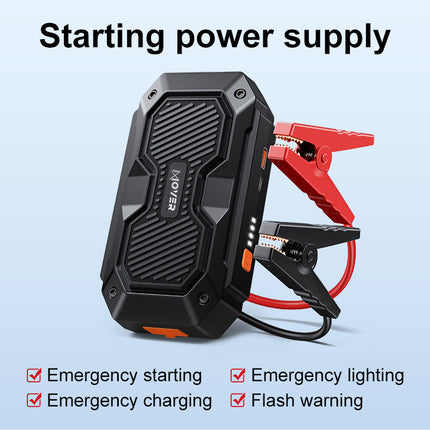 8000mAh 12V Portable Car Jump Starter Battery Booster with Smart Safety Protection & 3 Modes LED Flashlight SV10200