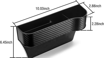Carbon Fiber Car Seat Organiser with Cup Holder