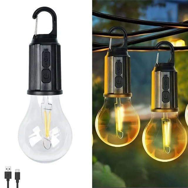 Rechargeable Waterproof Camping Lamp 2 Filaments