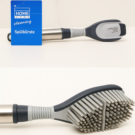 Silicone Cleaning Brush - Stainless Steel Hand