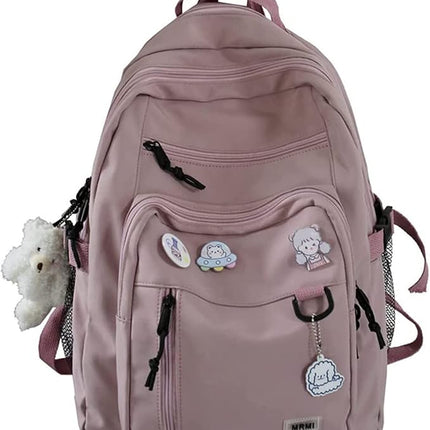 Cute Pink School Backpack