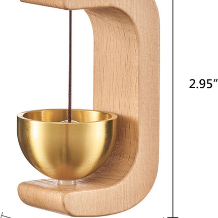 COOLive Magnetic Wood Doorbell & Wind Chime