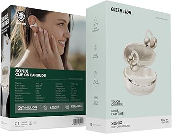 Green Lion Sonix Clip On Earbuds
