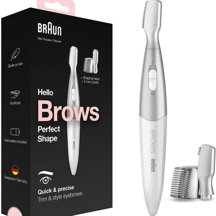 Braun Mini Precision Trimmer FG1106 with 4 extras incl. high precision head, white