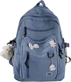 Cute Blue School Backpack