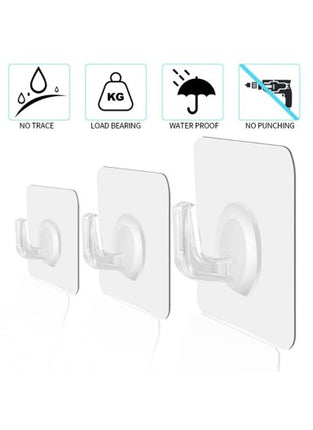 Adhesive Acrylic Wall Hooks