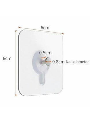 Transparent Adhesive Hooks
