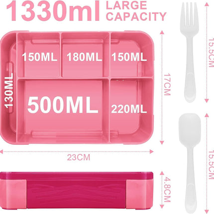 Lunch Box for Kids (Pink Rose)