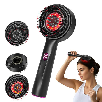 Laser Therapy Hair Growth Comb – Electric Scalp Massager & Hair Oil Applicator