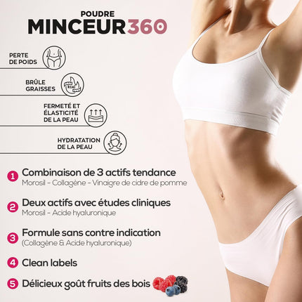 EAFIT |SLIMMING 360 POWDER | Morosil |Collagen & Hyaluronic Acid | Grease Burner | Weight Loss | Skin firmness and elasticity