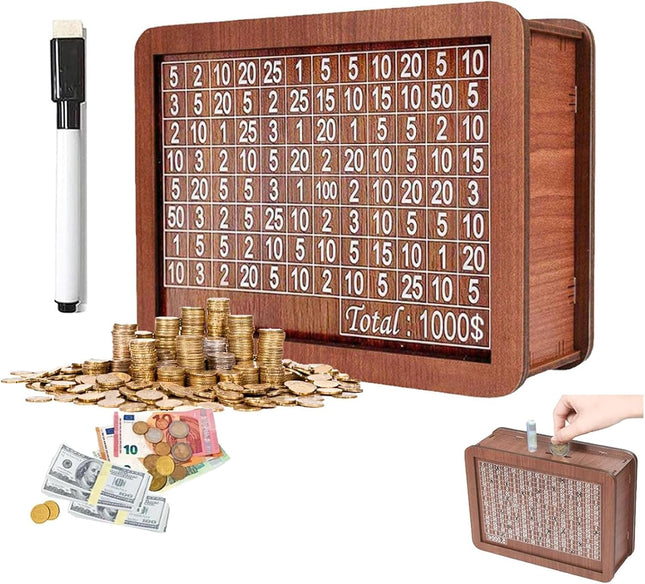 Wooden Saving Box 1K