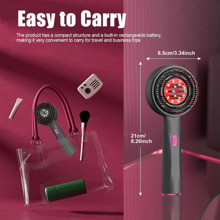 Laser Therapy Hair Growth Comb – Electric Scalp Massager & Hair Oil Applicator