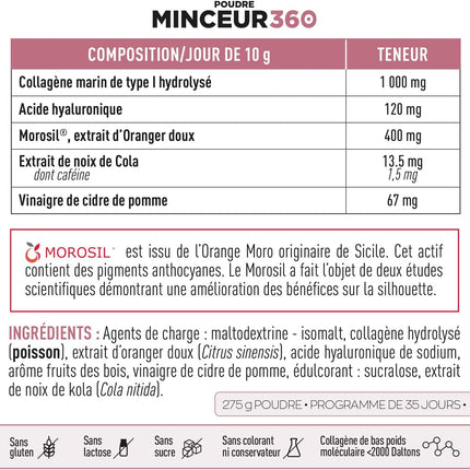 EAFIT |SLIMMING 360 POWDER | Morosil |Collagen & Hyaluronic Acid | Grease Burner | Weight Loss | Skin firmness and elasticity