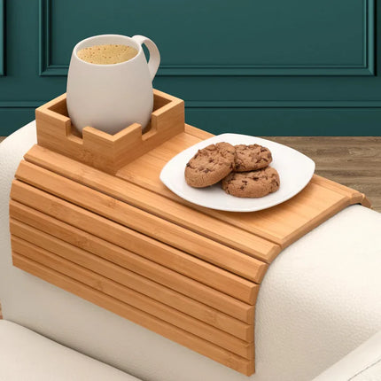 Bamboo Sofa Armrest Tray