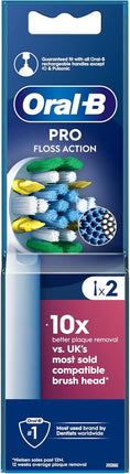 Oral B EB25-2 Floss Action Brush Heads 2 Pack