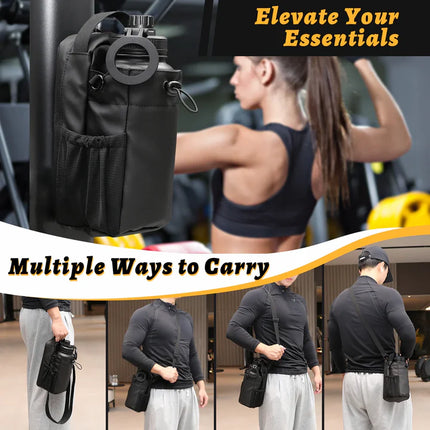 Magnetic Gym Bag With Water Bottle Holder