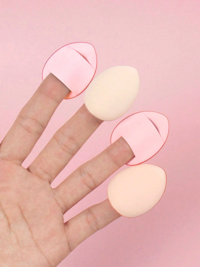7pcs Pink Finger Makeup Sponges - SmartSouks