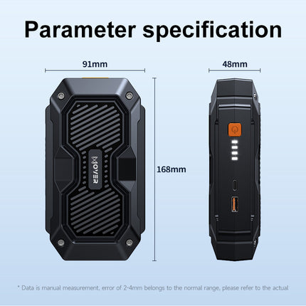 8000mAh 12V Portable Car Jump Starter Battery Booster with Smart Safety Protection & 3 Modes LED Flashlight SV10200