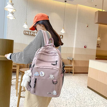 Cute Pink School Backpack