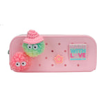Marshmallow Silicone Pencil Case Pompom
