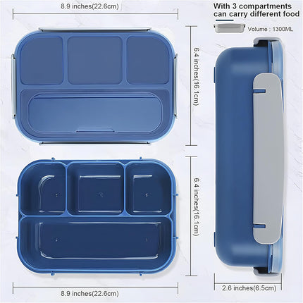 Bento Lunch Box 1300ml Blue
