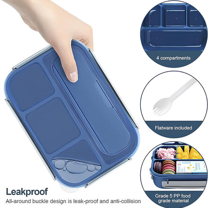 Bento Lunch Box 1300ml Blue