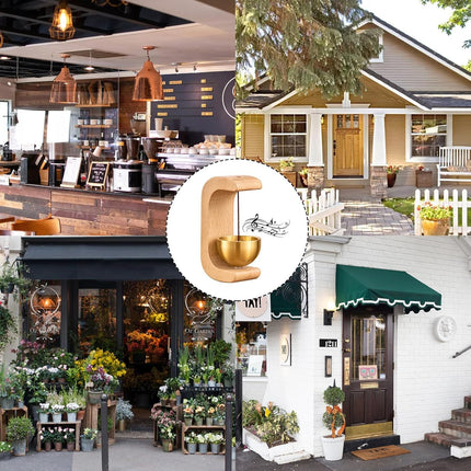 COOLive Magnetic Wood Doorbell & Wind Chime