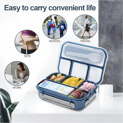 Bento Lunch Box 1300ml Blue