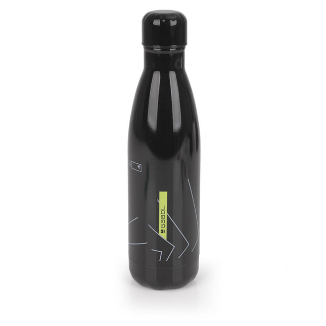 Gabol Thermal Stainless Water Bottle Panther 500Ml 7X27X7Cm #236937-001/2025.