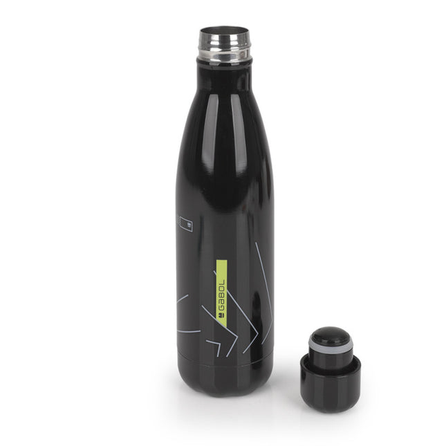 Gabol Thermal Stainless Water Bottle Panther 500Ml 7X27X7Cm #236937-001/2025.