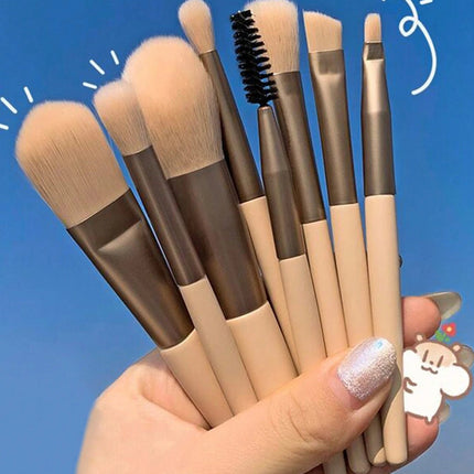 8Pcs Mini Eye Makeup Brush Set - SmartSouks