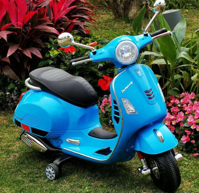 VESPA Electric Rechargeable Two Wheel Kids Ride on Scooter
