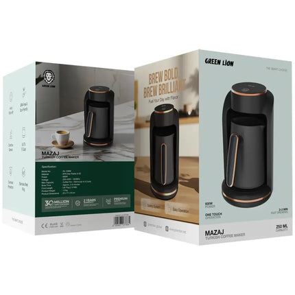 Green Lion Mazaj Turkish Coffee Maker - Black