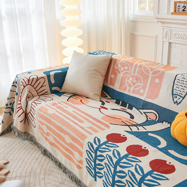 Nordic Style Sofa Blanket - Double Sided - Colored 180*300cm