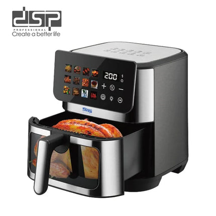 Air Fryer Digital 1600W + Bottom heating 500W 8 Liters
