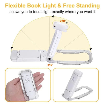 USB Rechargeable Book Light With 3 Levels