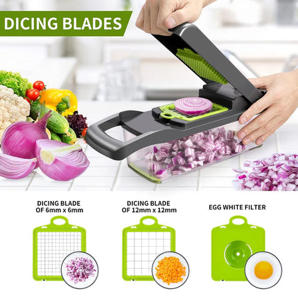Multifunctional Vegetable Cutter Food Cutter Potato Cutter, Egg Separator Slicer