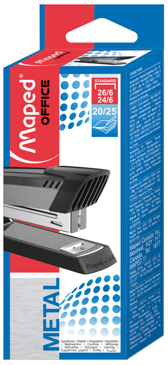Maped Metal Stapler no. 24/6-26/6 - 25 Sheets