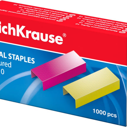 ErichKrause Colored Metal Staples no.10 - 1000 pcs